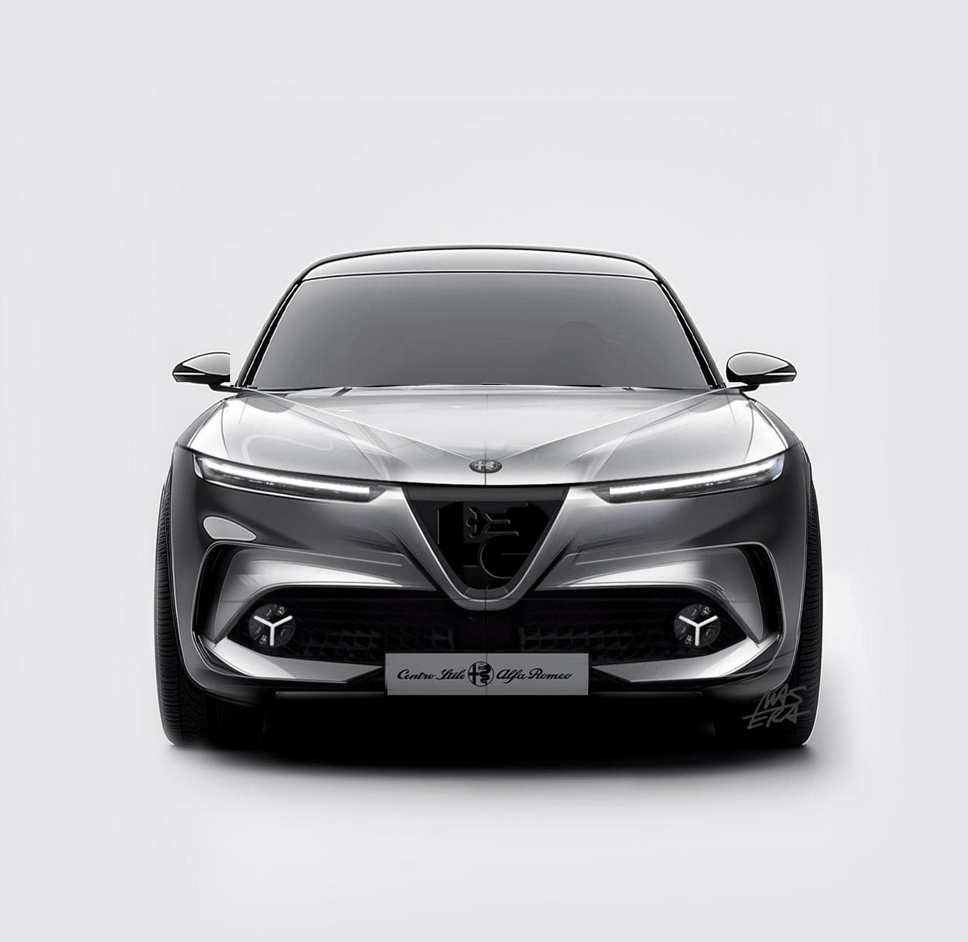 阿尔法・罗密欧预告新一代 Stelvio：车尾有望采用全新 V 字形尾灯