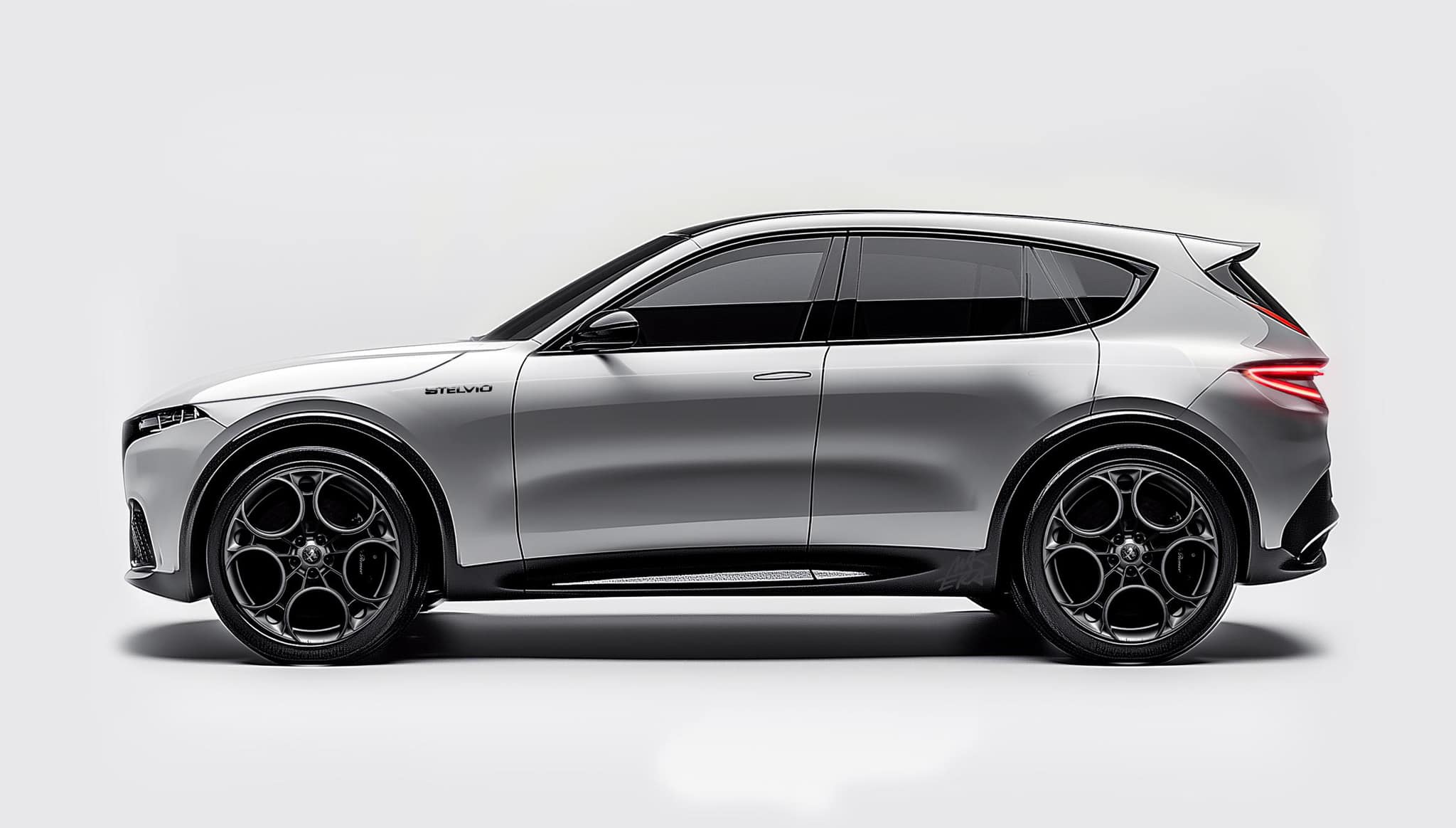 阿尔法・罗密欧预告新一代 Stelvio：车尾有望采用全新 V 字形尾灯