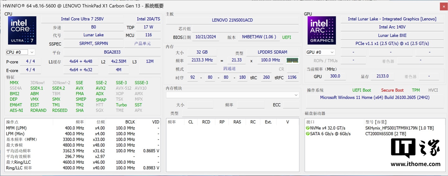 【IT之家评测室】986g 超轻 AI PC 酷睿 Ultra 本，联想 ThinkPad X1 Carbon 2025 Aura 评测