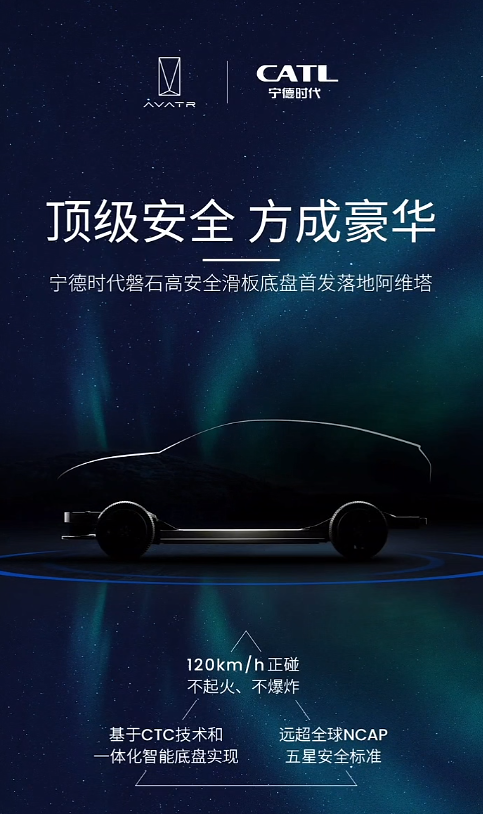 宁德时代发布磐石底盘：120km/h 正面碰撞不起火不爆炸，阿维塔宣布首发
