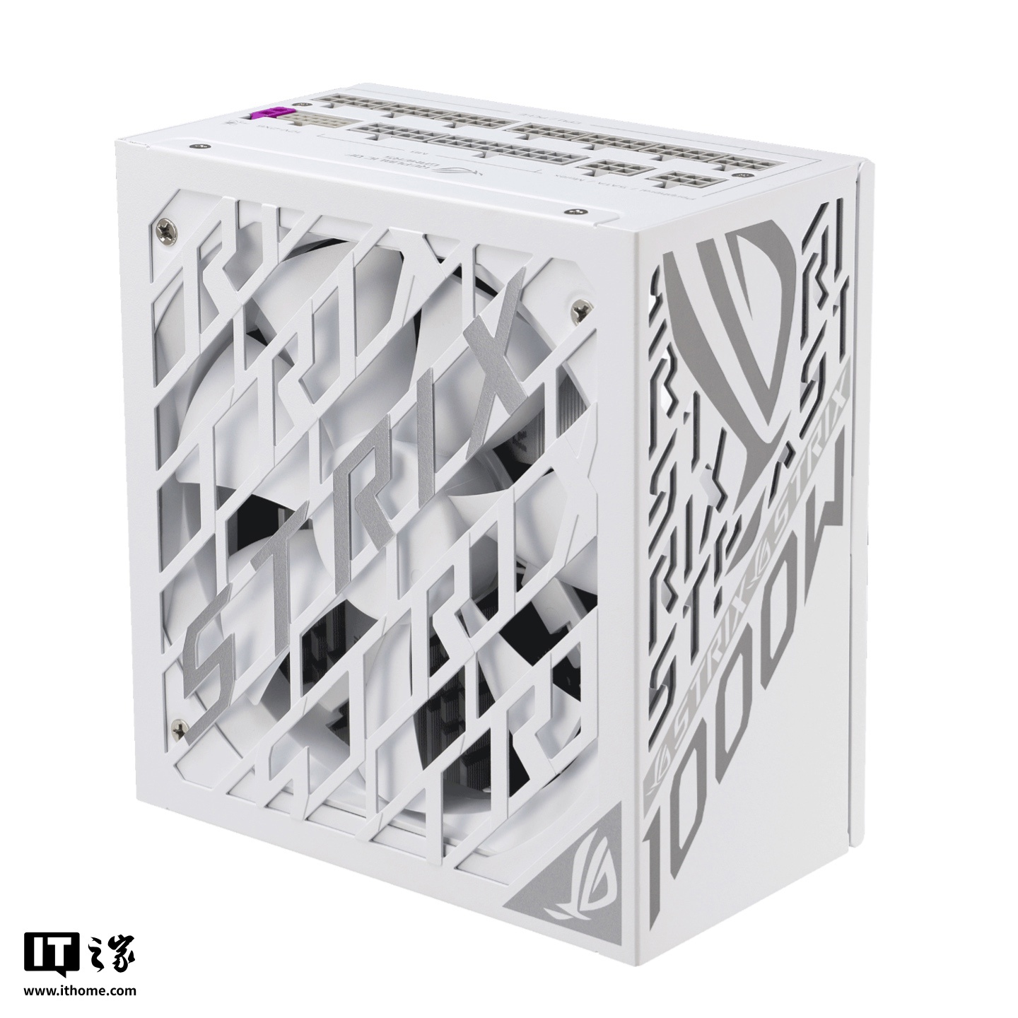华硕推出 ROG STRIX 白金雷鹰 1000W 白色版电源，1499 元