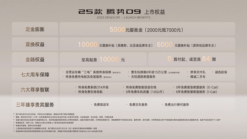 33.98 万元起：2025 款腾势 D9 正式发布上市，全系标配“天神之眼”高阶智驾、云辇-C 智能阻尼悬架等
