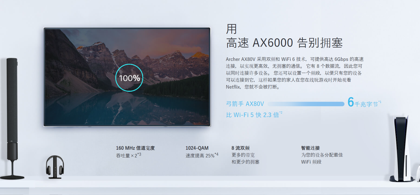 TP Link 海外发布 Archer AX80V 路由器：支持 EasyMesh 组网、2.5G WAN 口，售价 15300 日元
