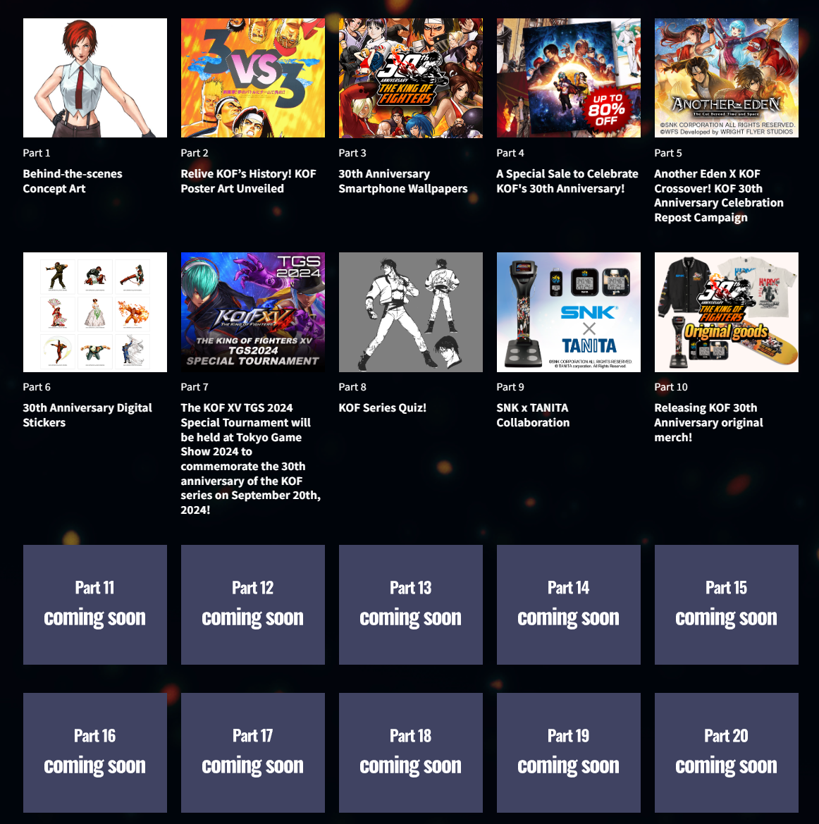 SNK 宣布设立拳皇 KOF 工作室，庆祝游戏诞生 30 周年