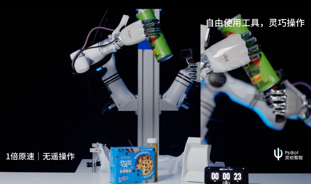 灵初智能发布首个基于强化学习的端到端具身模型 Psi R0，双灵巧手协同进行复杂操作