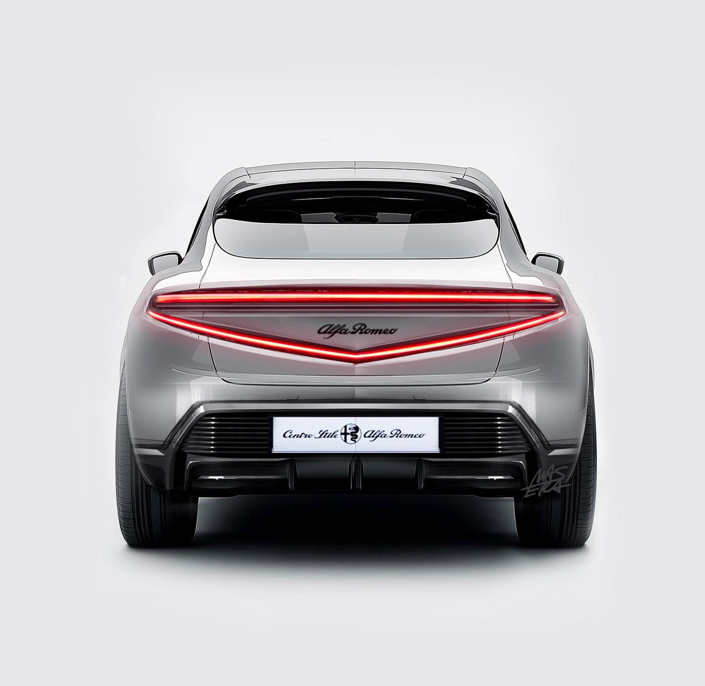 阿尔法・罗密欧预告新一代 Stelvio：车尾有望采用全新 V 字形尾灯