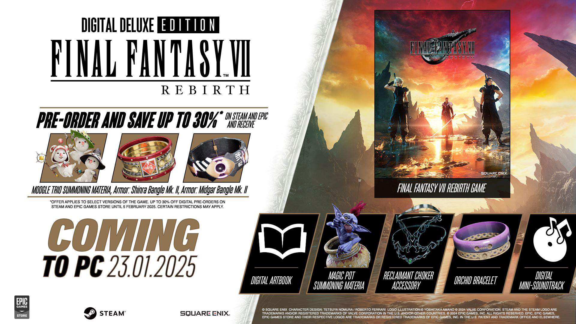 SE《最终幻想 7：重生》宣布通过 Steam Deck 游戏验证