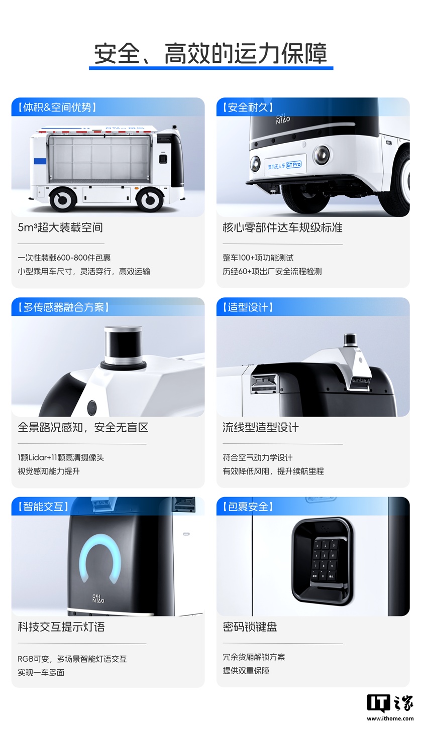 14.98 万元起，菜鸟推出全新 L4 级物流无人车 GT Pro