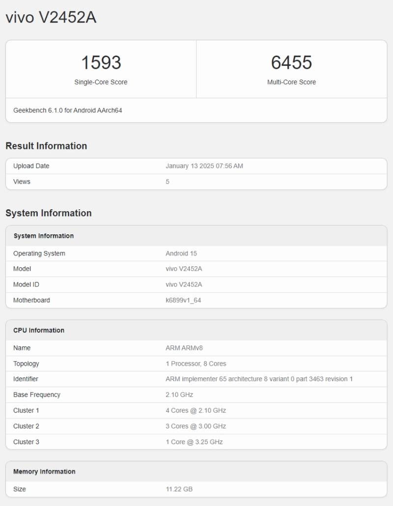 iQOO Z10 Turbo 手机跑分曝光：联发科天玑 8400 芯片、12GB 内存