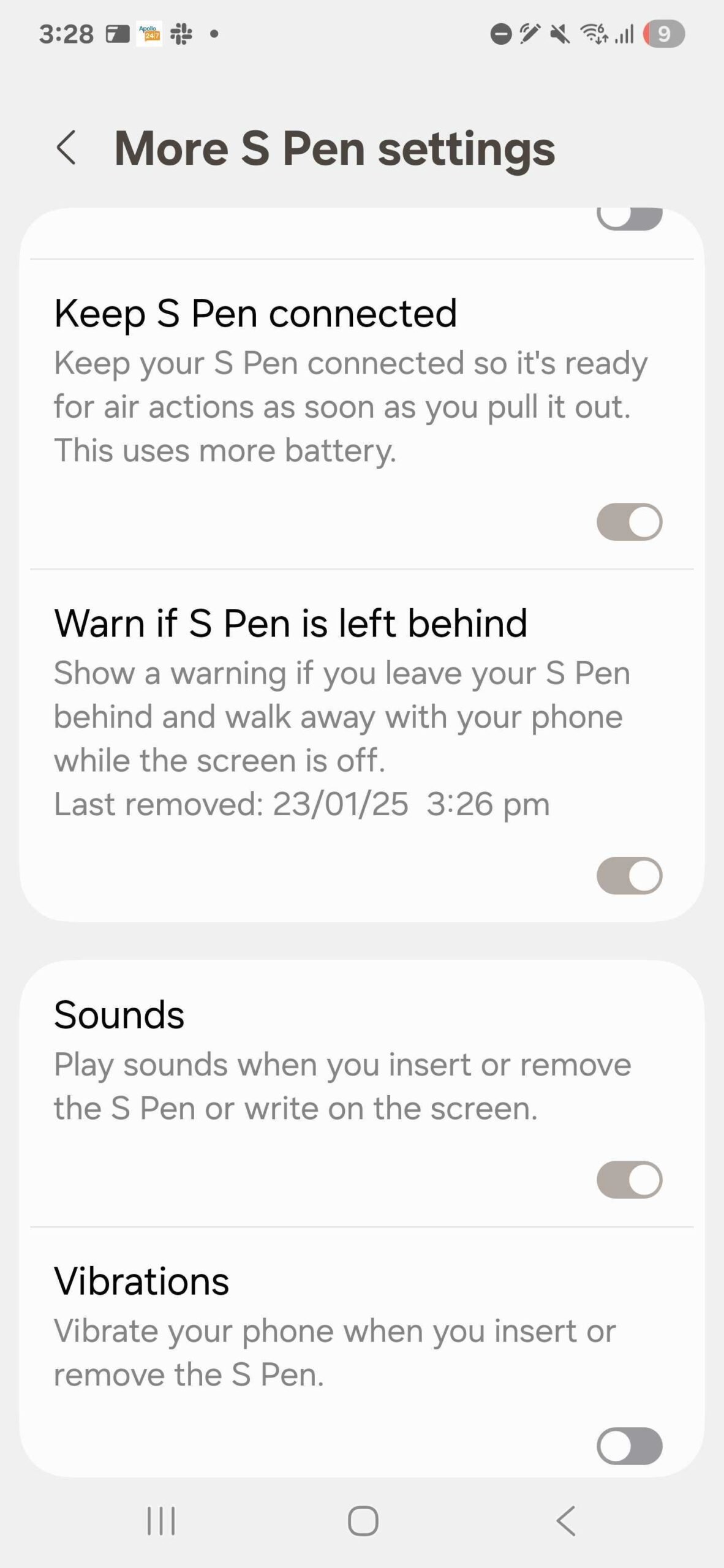 三星 Galaxy S25 Ultra 手机 S Pen 不再支持蓝牙，但“忘带提醒”功能仍在