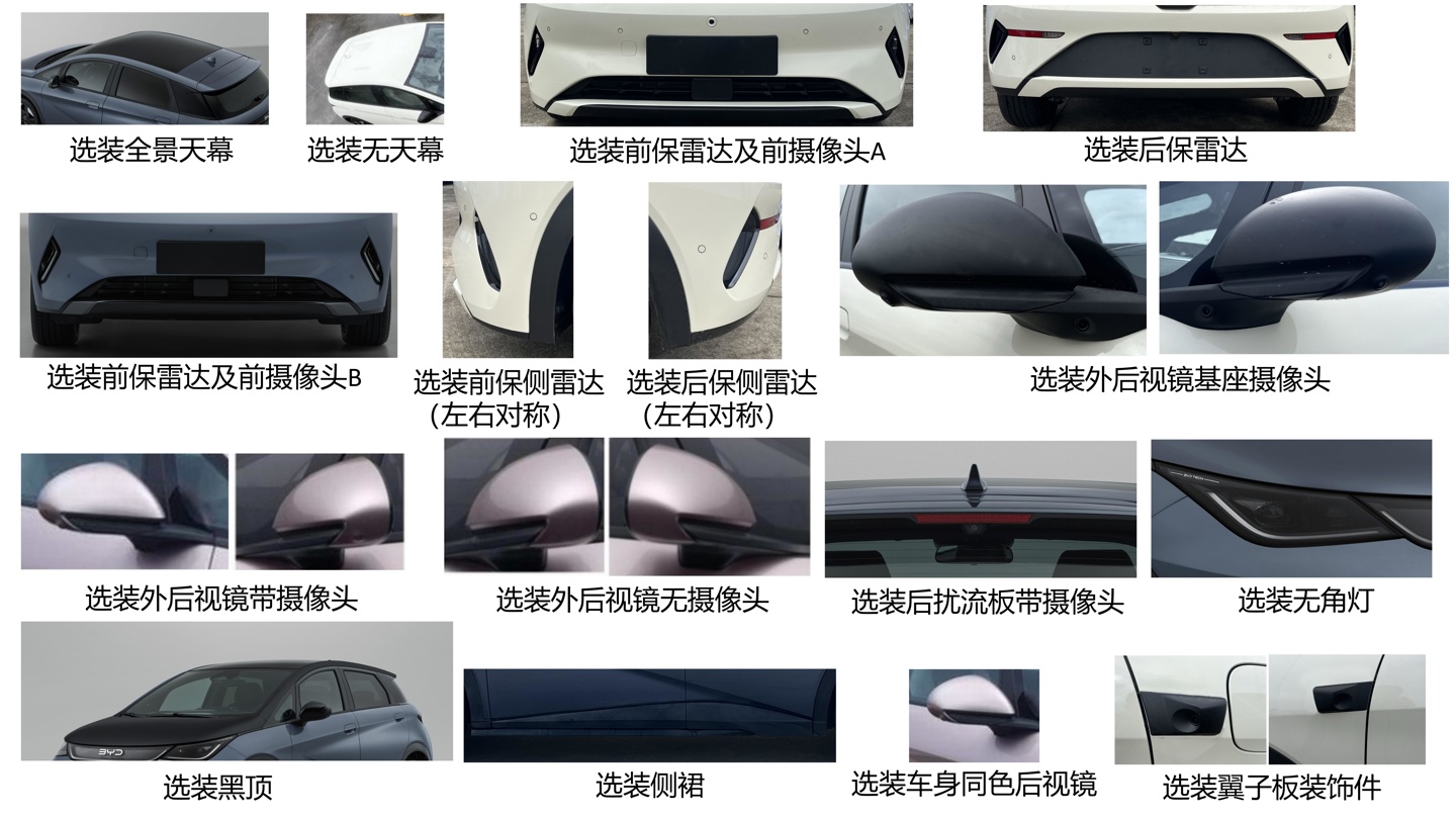 2025 款比亚迪海豚纯电掀背车现身工信部，提供 410/420/520 公里续航可选