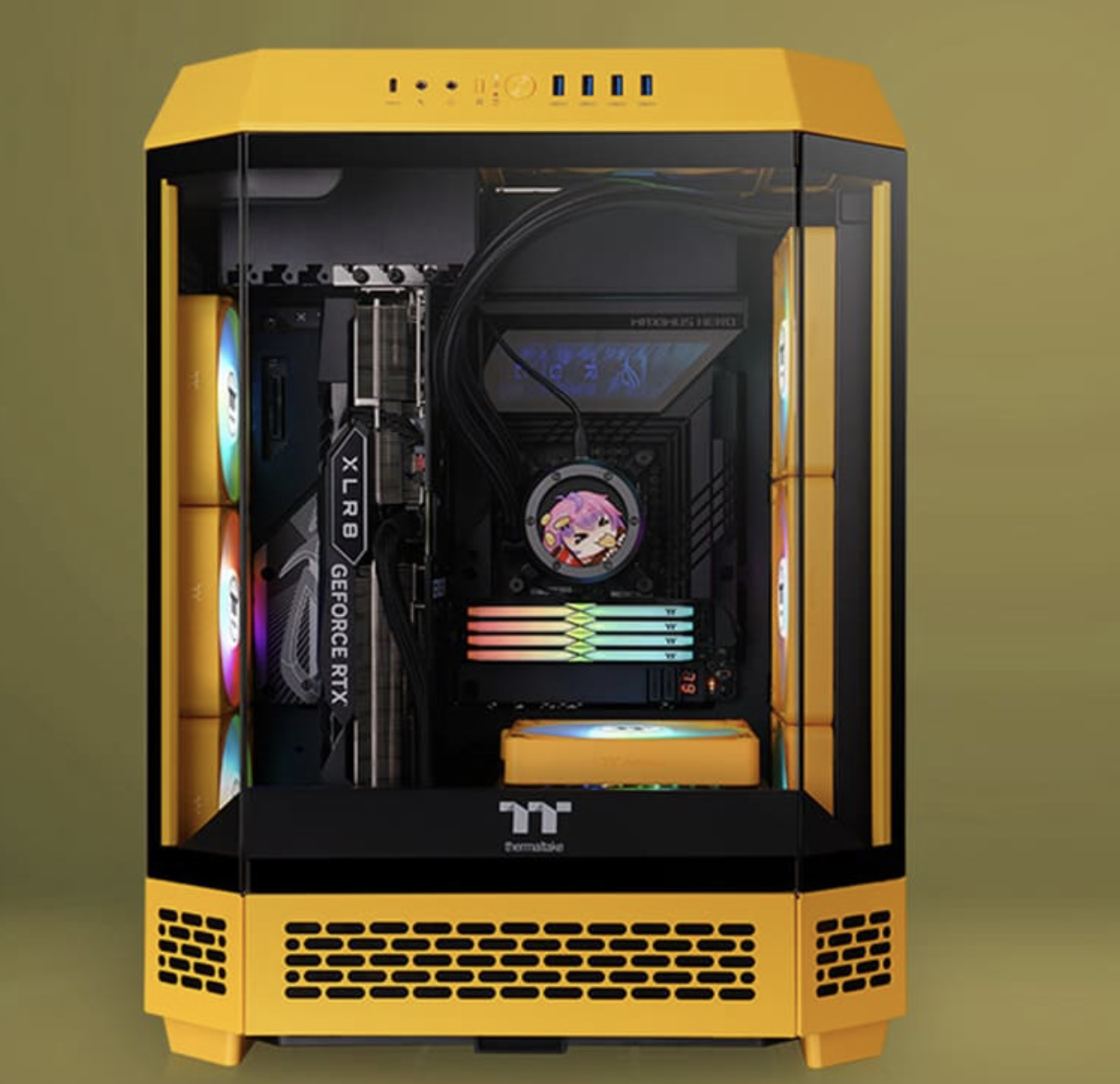 曜越透视 The Tower 600 中塔 ATX 机箱 CES 2025 新增“竞速绿”“砾石砂”等 4 款配色，1199 元