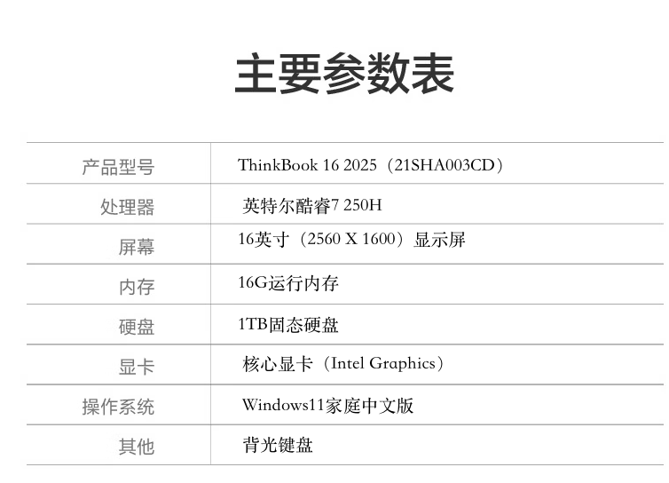 联想 2025 款 ThinkBook 16 酷睿版笔记本上架：可选酷睿 5/7，5299 元起
