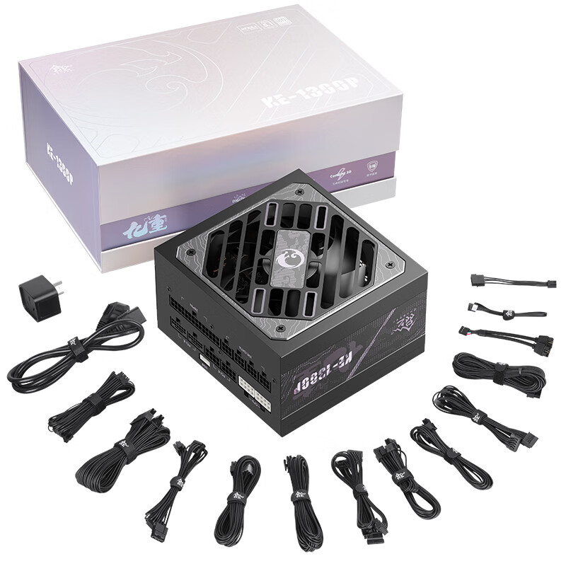 鑫谷昆仑九重 KE-1300P 电源推出黑色版本：额定功率 1300W、80PLUS 白金认证、数字化设计，1599 元