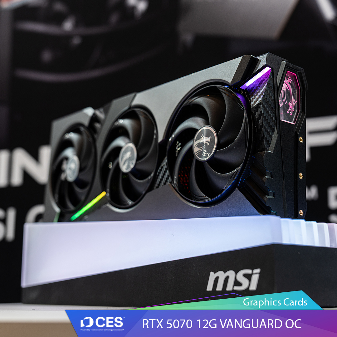 微星推出全新 VANGUARD 神龙、INSPIRE 硬派师系列 GeForce RTX 50 显卡