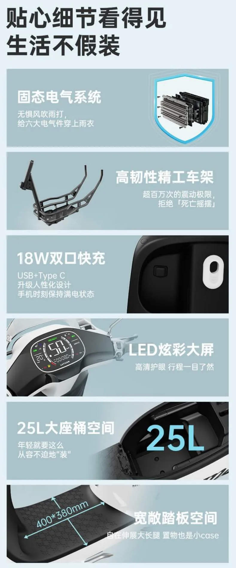 绿源 Moda9 电动摩托车发布：时速超 50 km，标配 TCS 防侧滑