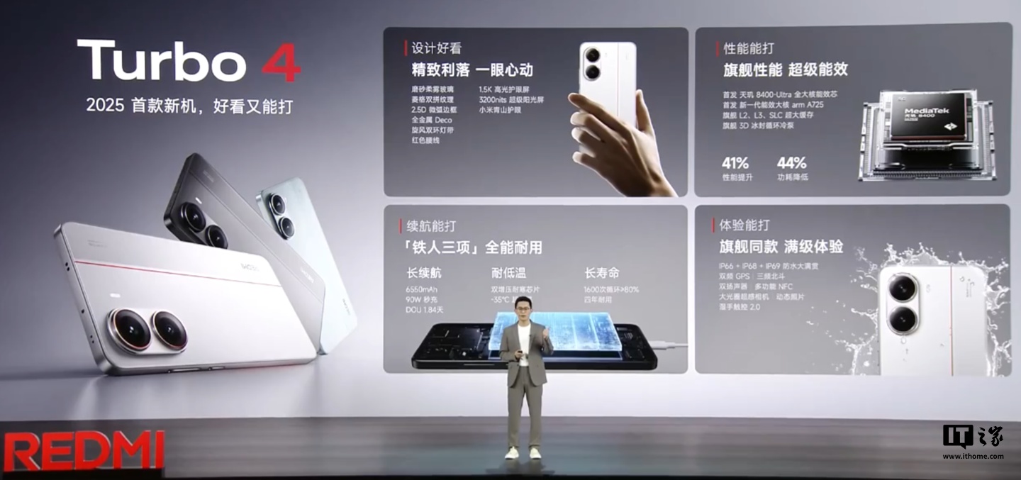 REDMI Turbo 4 手机用上小米 SU7 汽车同款技术思路：超低温下电池快速升温