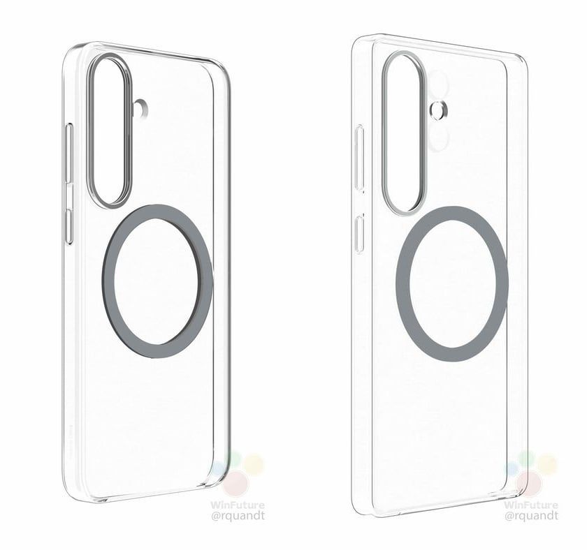 三星 Galaxy S25 系列渲染图再曝，Qi2 磁吸充电手机壳亮相