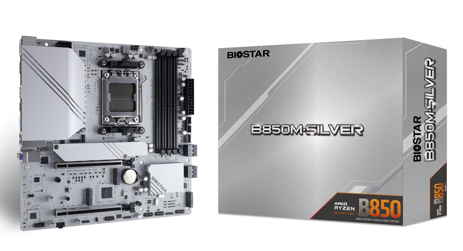 映泰发布 B850M-SILVER 和 B850MT-E PRO 主板：支持 RGB 炫彩灯效，PCIe 5.0 加持