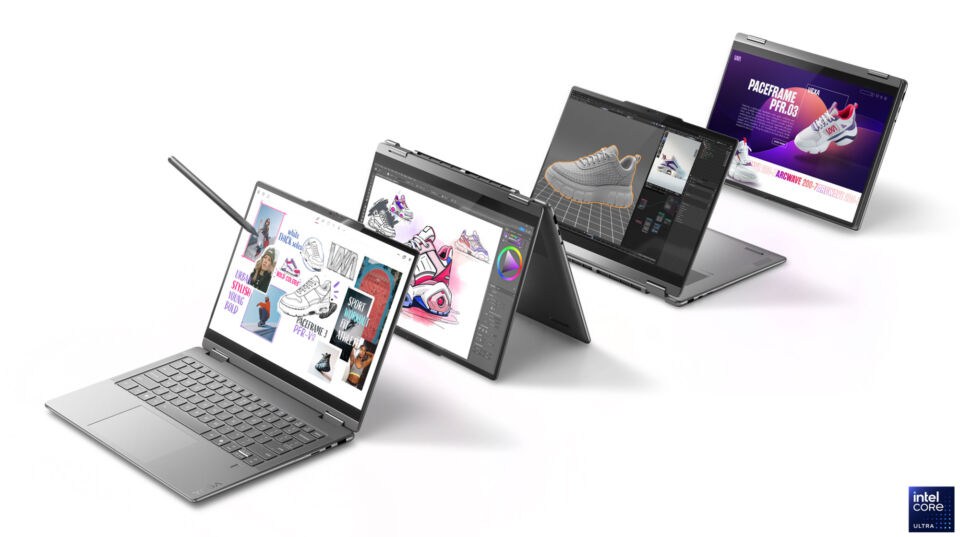 联想 YOGA 360 14 AI 元启版官方展示：英特尔酷睿 Ultra 200V 处理器，四种翻转形态
