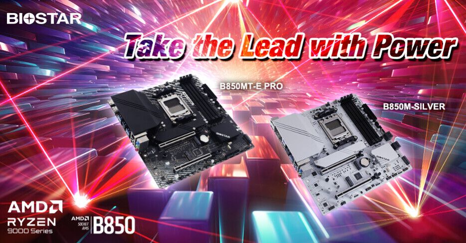 映泰发布 B850M-SILVER 和 B850MT-E PRO 主板：支持 RGB 炫彩灯效，PCIe 5.0 加持
