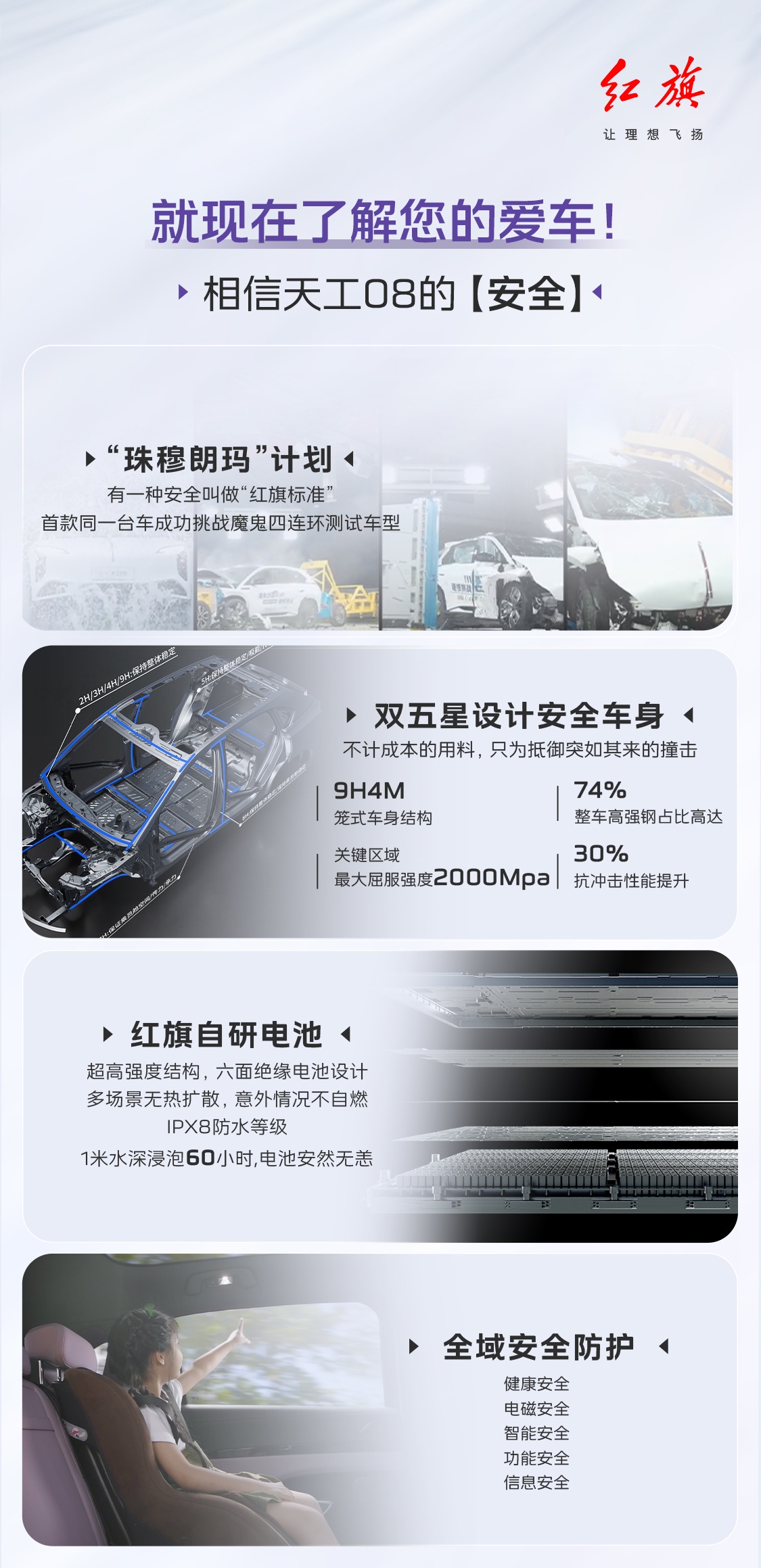 一汽红旗天工 08 纯电中大型 SUV 上市：最高续航 730 公里，售 23.98 万元起