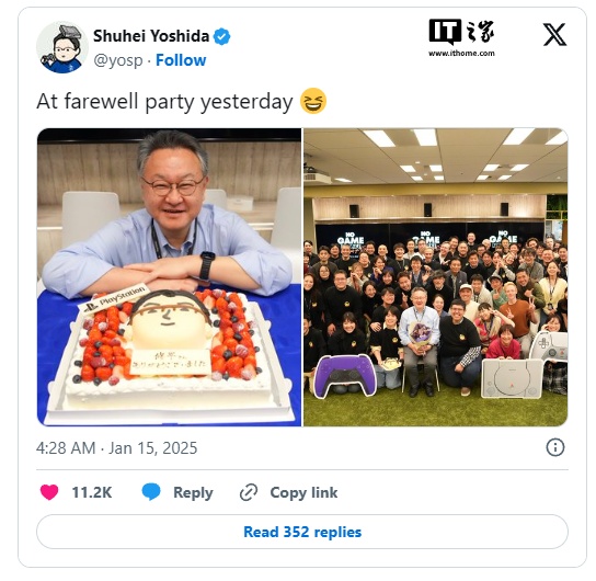 吉田修平结束 31 年 PlayStation 职业生涯，正式从索尼离职