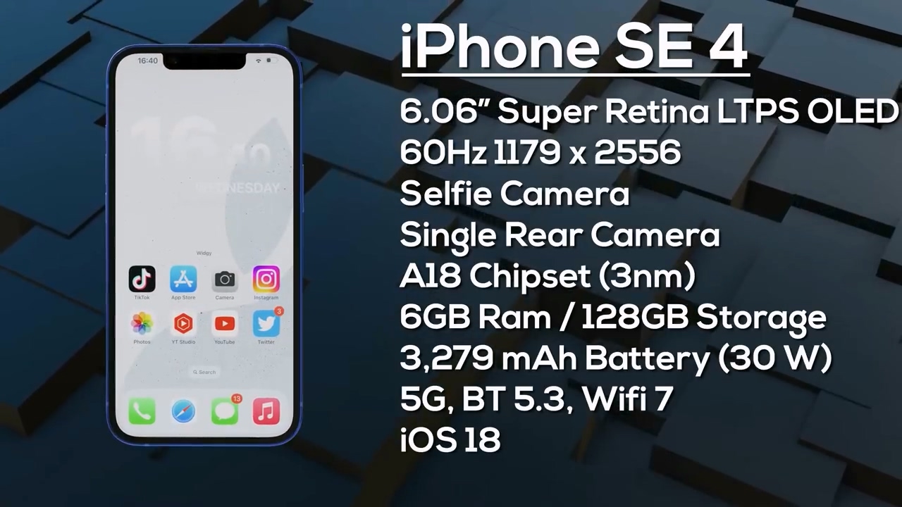 苹果 iPhone SE 4 和 iPhone 17 Slim 渲染视频曝光