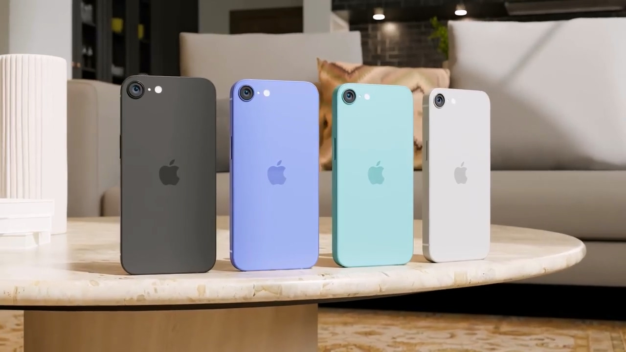 苹果 iPhone SE 4 和 iPhone 17 Slim 渲染视频曝光