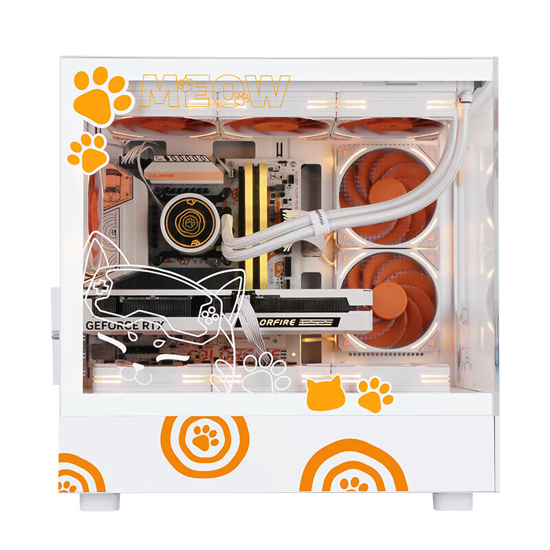 七彩虹推出“橘猫全家桶”台式机：i5-14600KF + RTX4070S、海景房定制机箱，9999 元