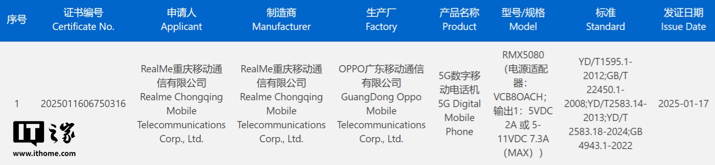realme 真我 Neo7 SE 手机三证齐全：天玑 8400-Ultra 处理器，下月发布