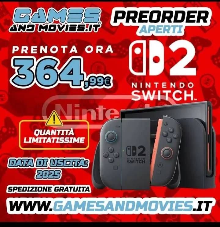 任天堂 Switch 2 游戏掌机预购价曝光：365 欧元，低于普遍预期