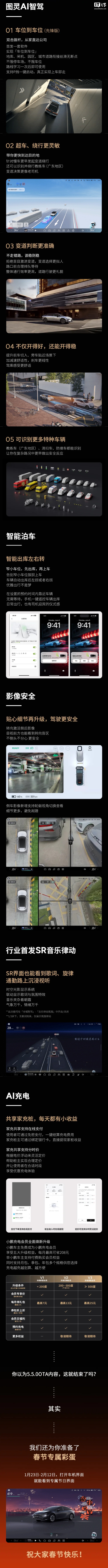 小鹏汽车 AI 天玑 5.5.0 开启推送：支持“车位到车位”，变道判断更准确
