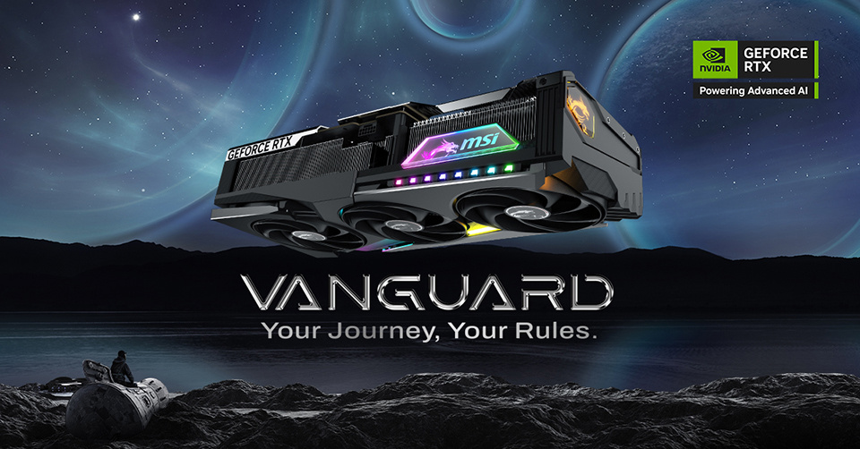 微星推出全新 VANGUARD 神龙、INSPIRE 硬派师系列 GeForce RTX 50 显卡