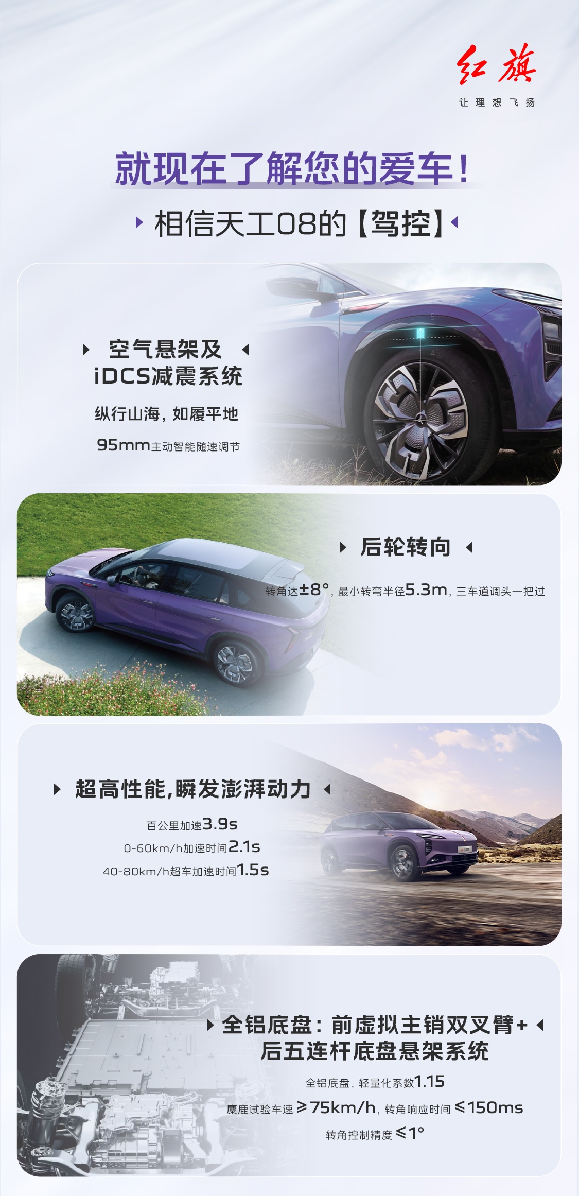 一汽红旗天工 08 纯电中大型 SUV 上市：最高续航 730 公里，售 23.98 万元起