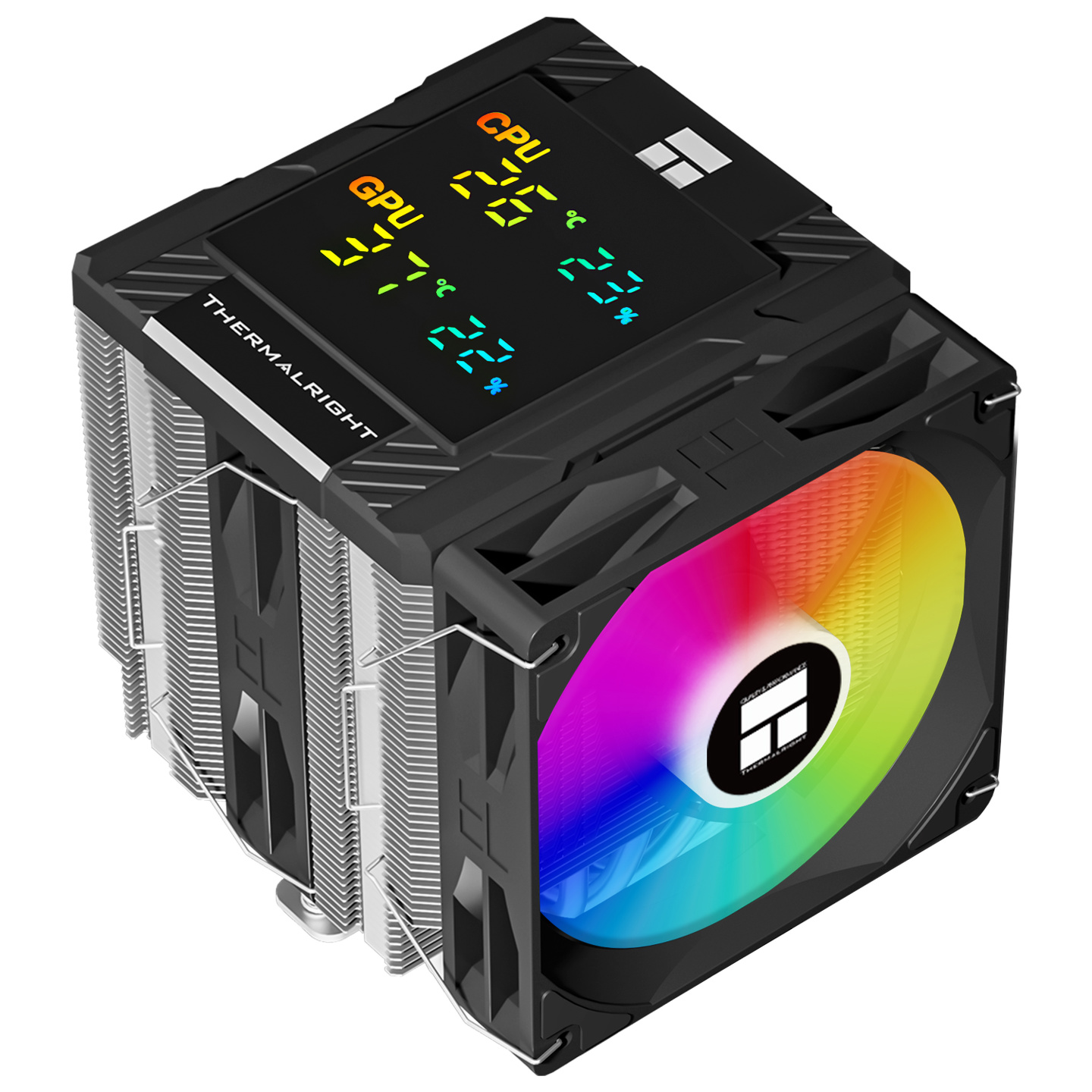 利民推出 PA120 Digital 风冷散热器：可同时显示 4 项数据，245W 标称解热