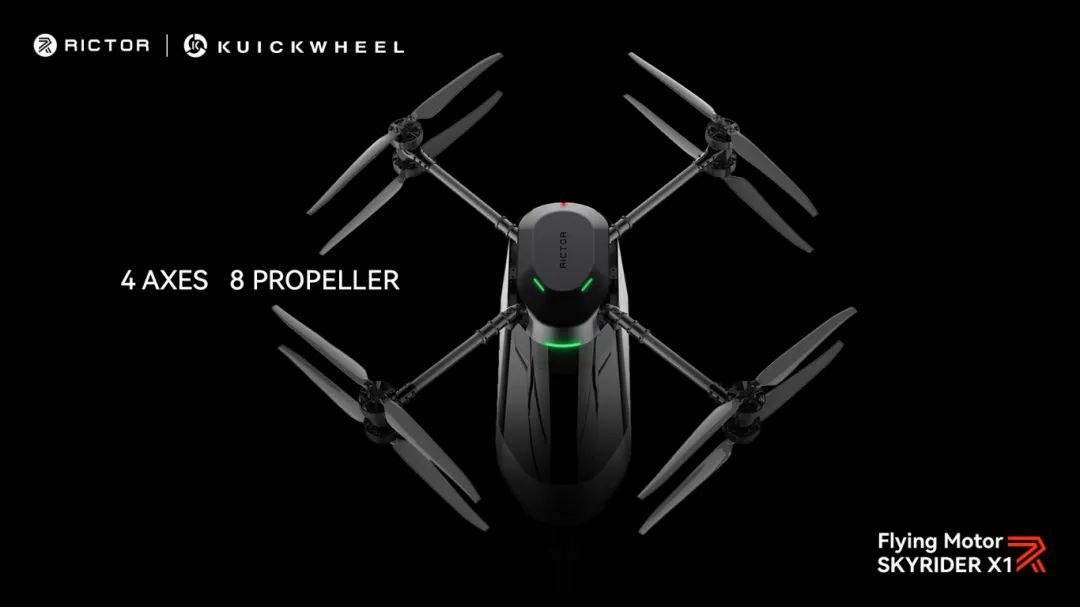 全球首款两栖载人飞行摩托发布，快轮旗下 RICTOR Skyrider X1 亮相 CES 2025