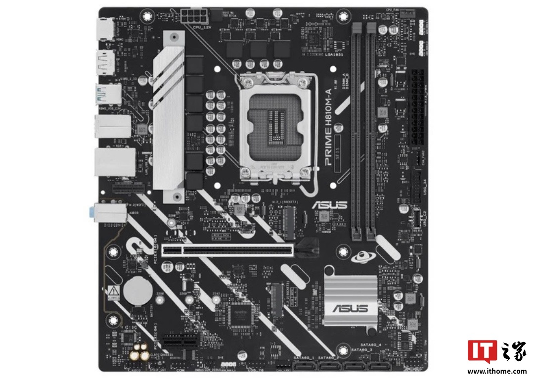 华硕推出 PRIME H810M-A-CSM 主板，定位办公领域集成 IT 监控管理软件 Control Center Express