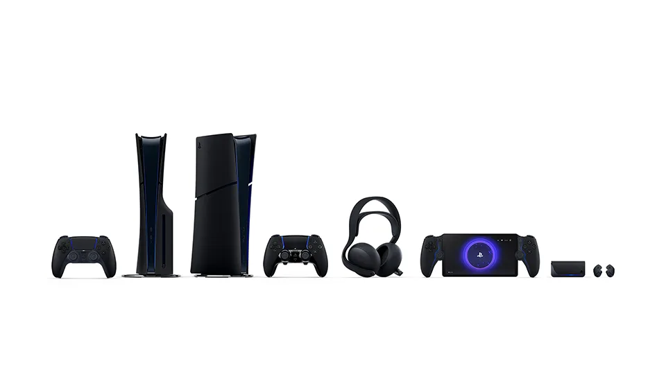 全套“黑化”：索尼推出午夜黑配色 PS5 配件