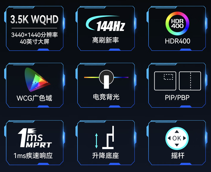 泰坦军团推出“P40UG”40 英寸带鱼屏显示器：1440P 144Hz + 双扬声器，1879 元