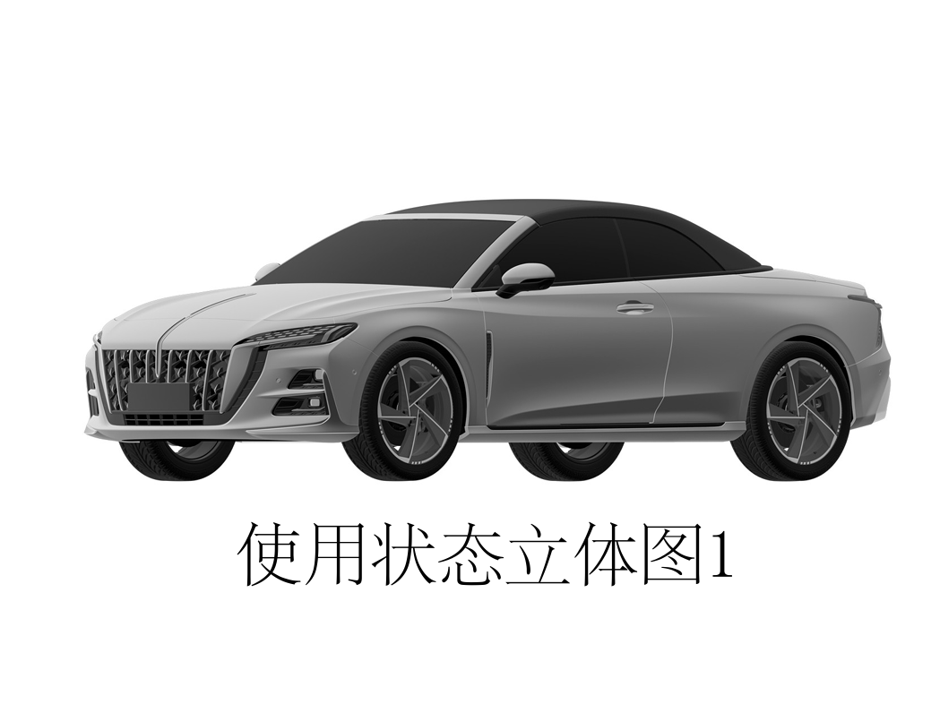 一汽红旗 H6 跑车版专利图公布，双门 + 软顶敞篷设计