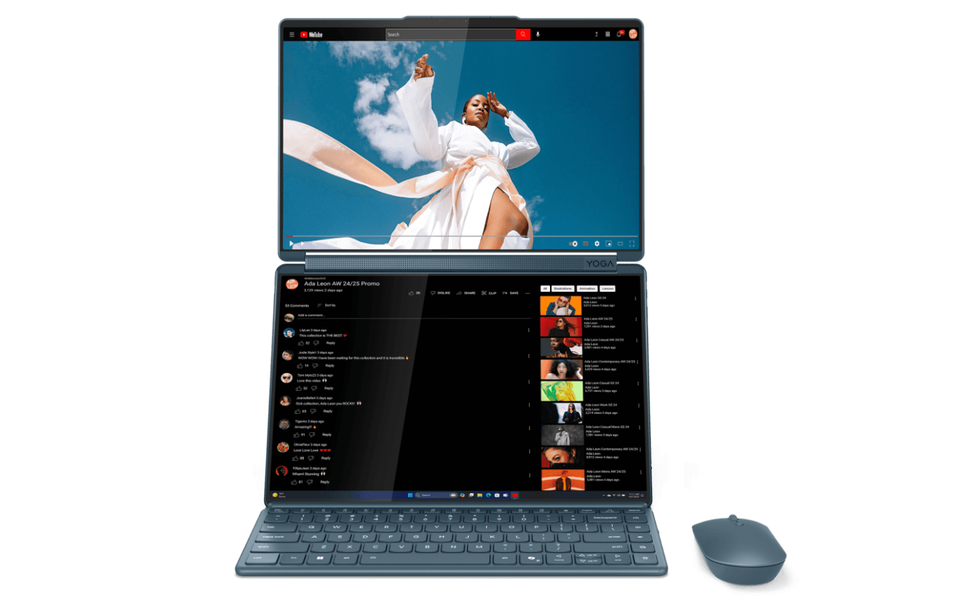 联想新款 YOGA Book 9i 双屏笔记本发布：Ultra 7 255H 处理器