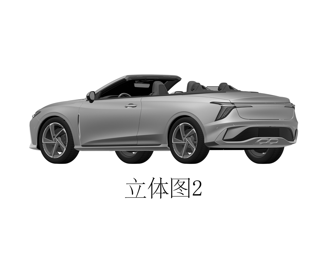 一汽红旗 H6 跑车版专利图公布，双门 + 软顶敞篷设计