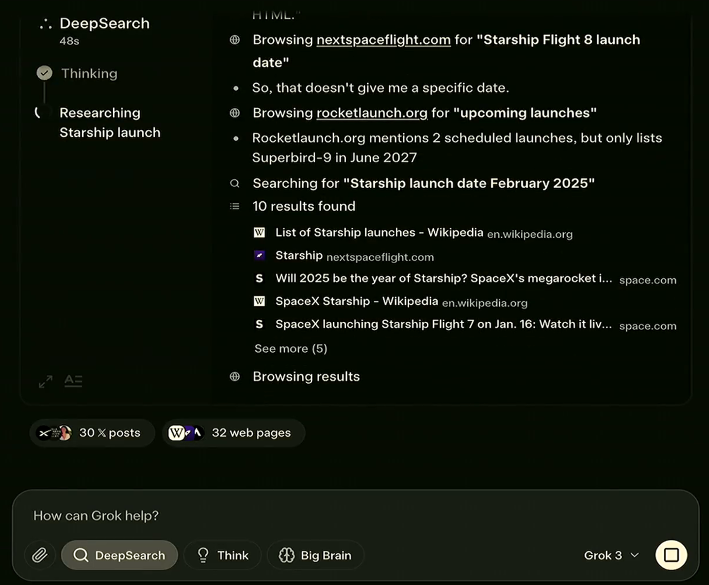 xAI 推出名为 Deepsearch 的 Grok 3 智能搜索引擎
