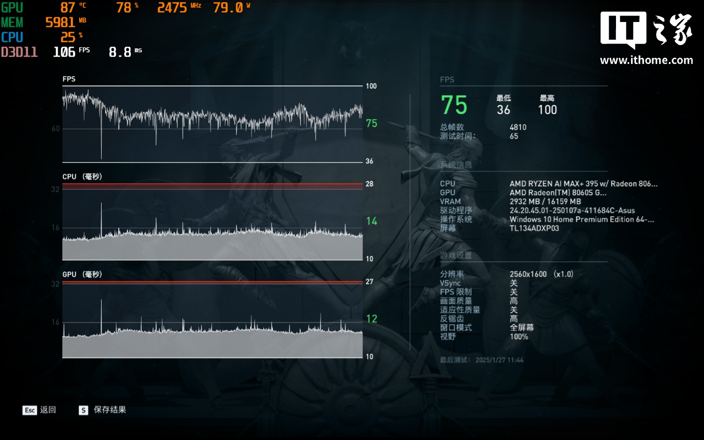 【IT之家评测室】ROG 幻 X 2025 深度体验：首发 AMD Strix Halo！游戏体验比肩 RTX4060