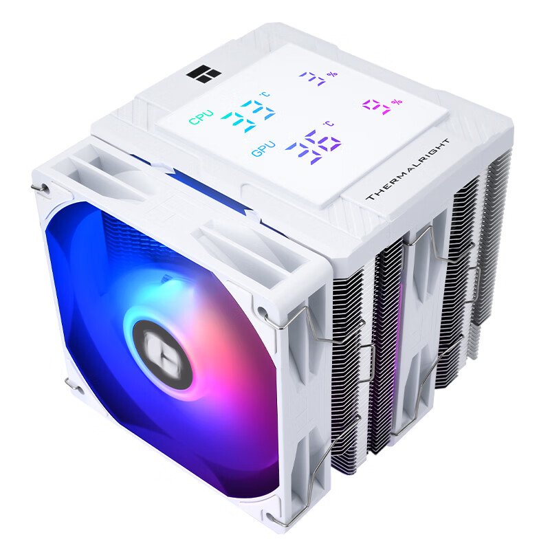 利民 Peerless Assassin 120 Digital ARGB WHITE“绝双刺客”散热器开售：245W 解热，264 元