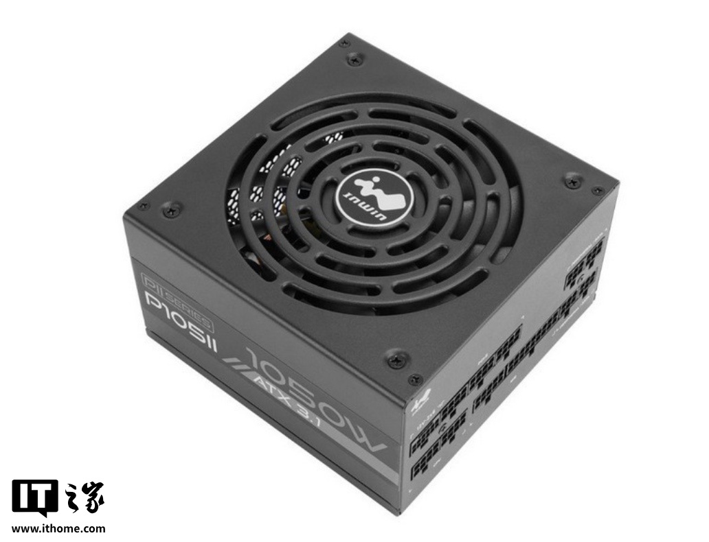 InWin 迎广海外推出 1050W 功率 P105 II 白金效能电源，199 美元