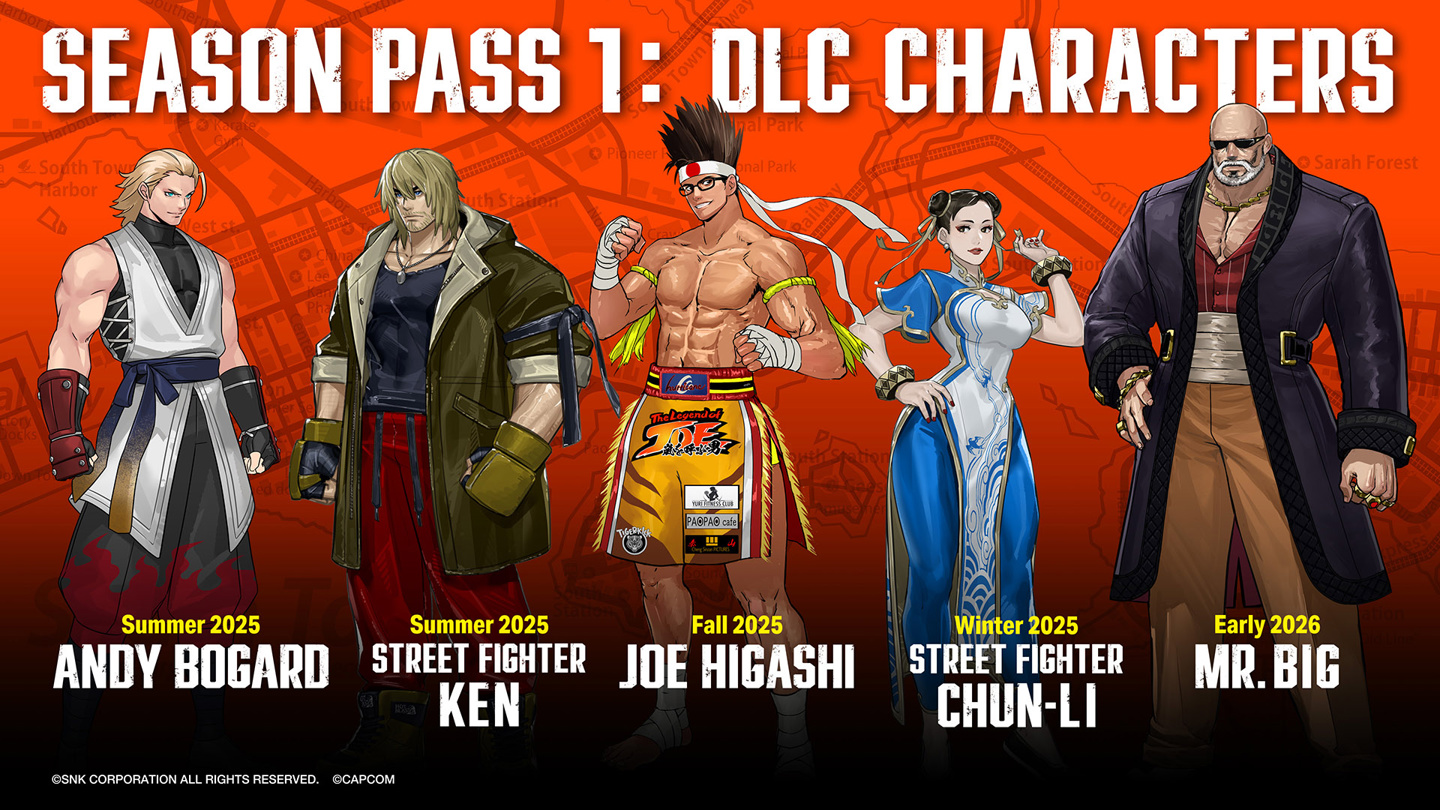 SNK 格斗新作《饿狼传说：群狼之城》4 月 24 日发售，春丽等 5 名 DLC 角色公布