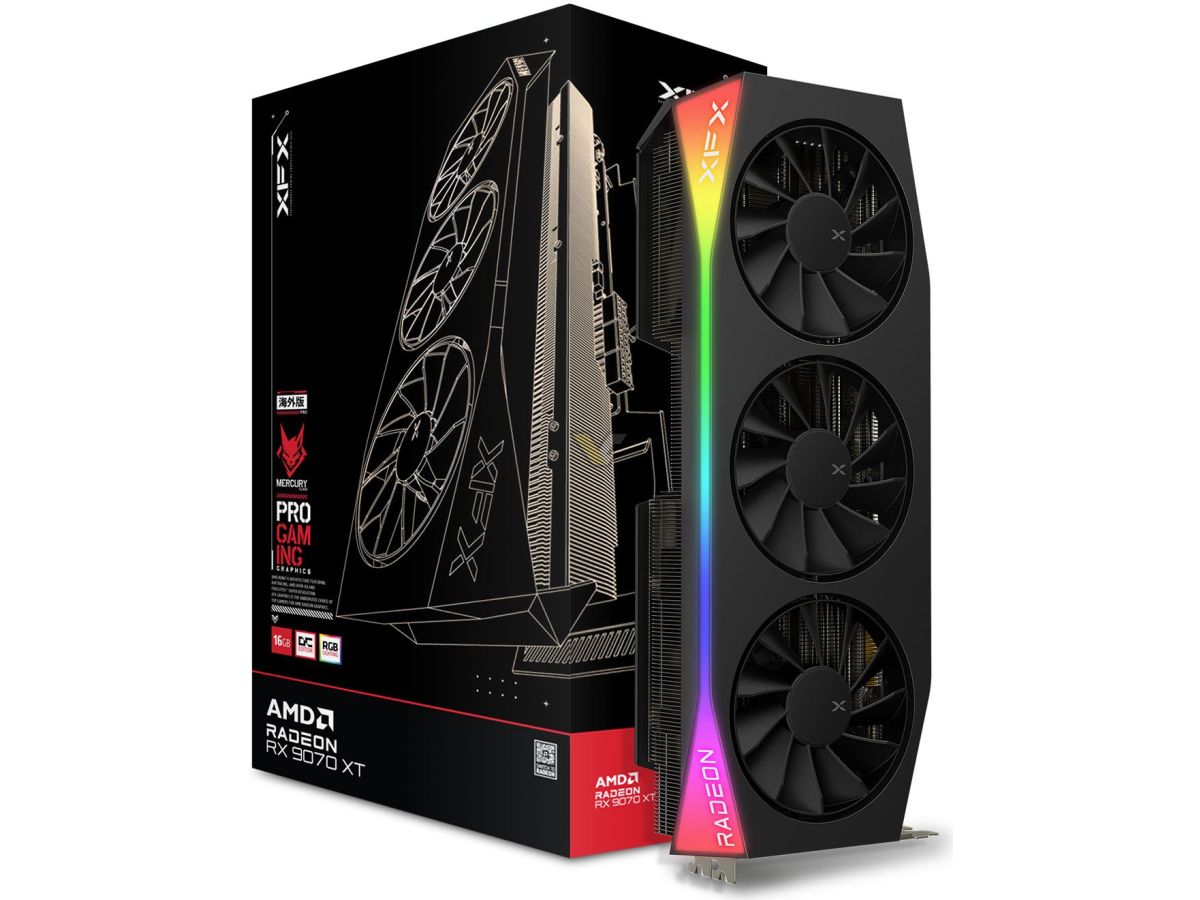 XFX 讯景将推至少 9 款 Radon RX 9070 XT 显卡，分属三大产品线