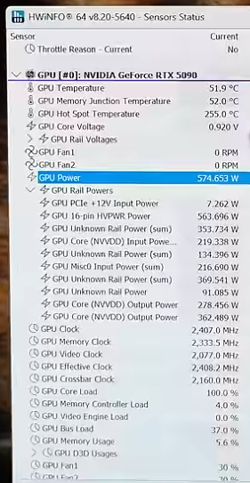 英伟达 RTX 5090 FE 显卡供电接口熔化被指电缆功率分配不均，单根高达 269W